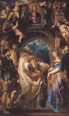Peter Paul Rubens St Gregory the Great Surrounded by Otber Saints (mk01) France oil painting art